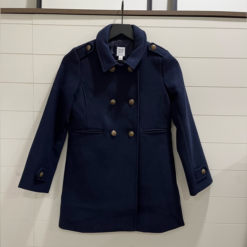 GAP girls navy trench coat